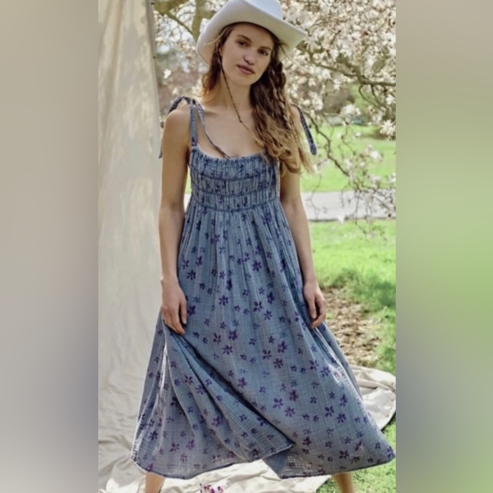 Free People Azure maxi dress